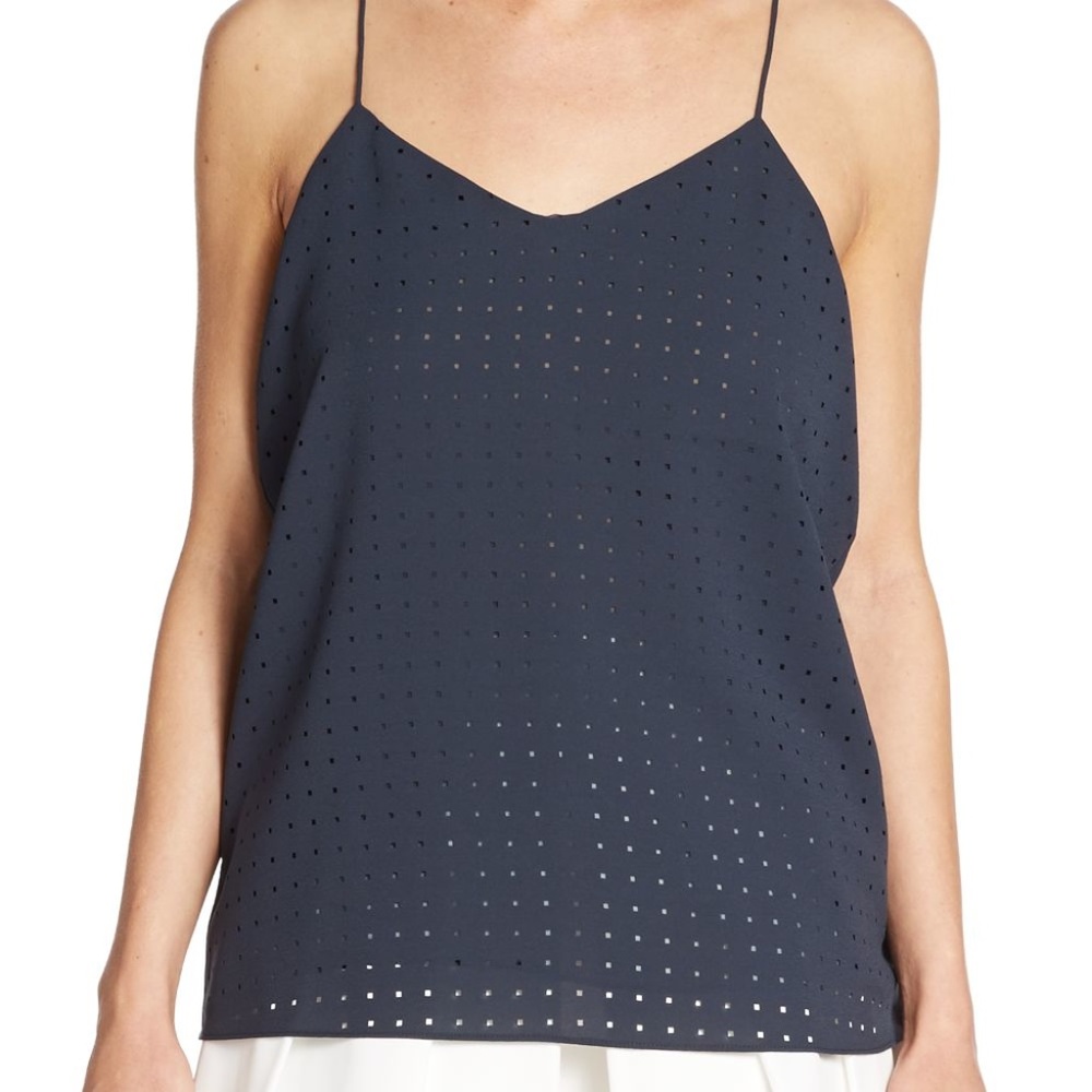 Tibi Laser Cut-Out Camisole